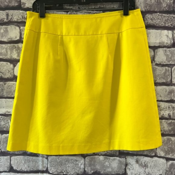 Ann Taylor Yellow Fully Lined Skirt Size 6 - Picture 5 of 8